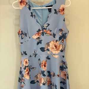 AQUA Floral mini dress